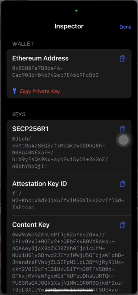 Miracam cryptography authenticity proof screen