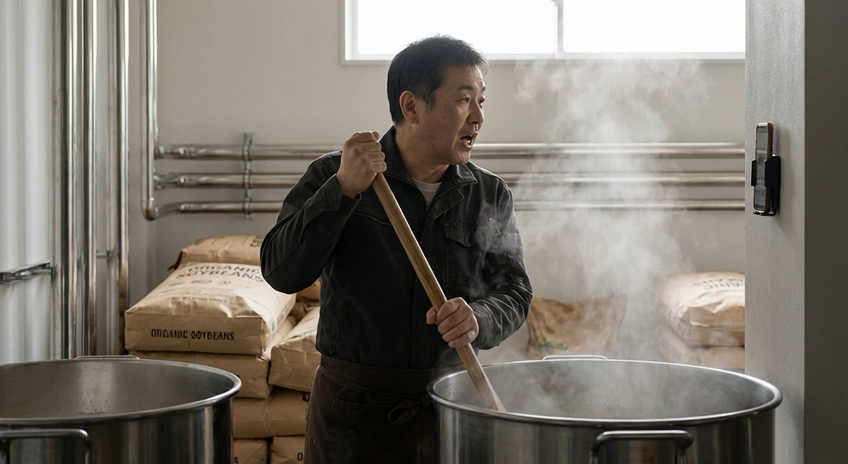 A soymilk maker using Aiyu to run WhatsApp orders and delivery updates.